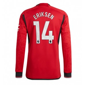 Maillot de foot Manchester United Christian Eriksen #14 Domicile 2023-24 Manche Longue